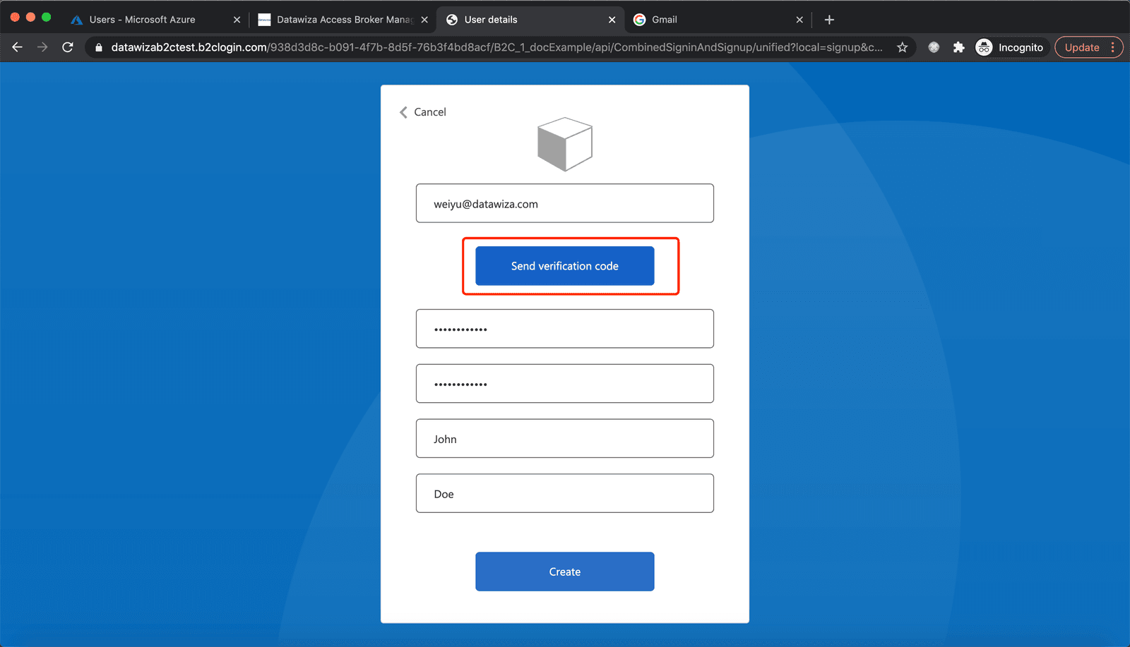 Web App Azure AD B2C SSO | Azure AD B2C Sign Up and Sign In