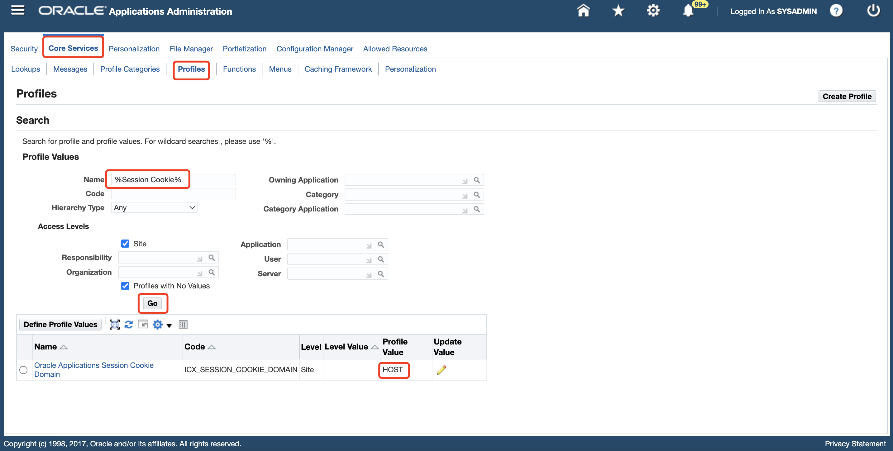 Oracle EBS SSO and MFA | Applications Session Cookie Domain