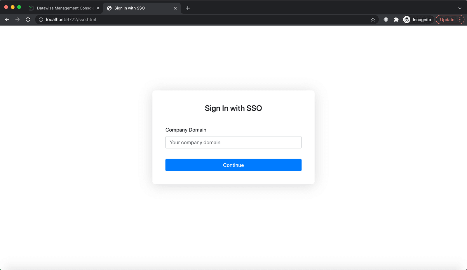 B2B SSO for SaaS App | Sign in with SSO