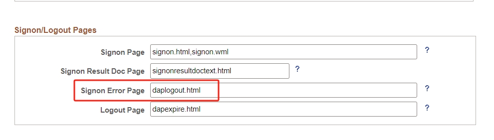 Oracle PeopleSoft SSO and MFA | Signon Error Page